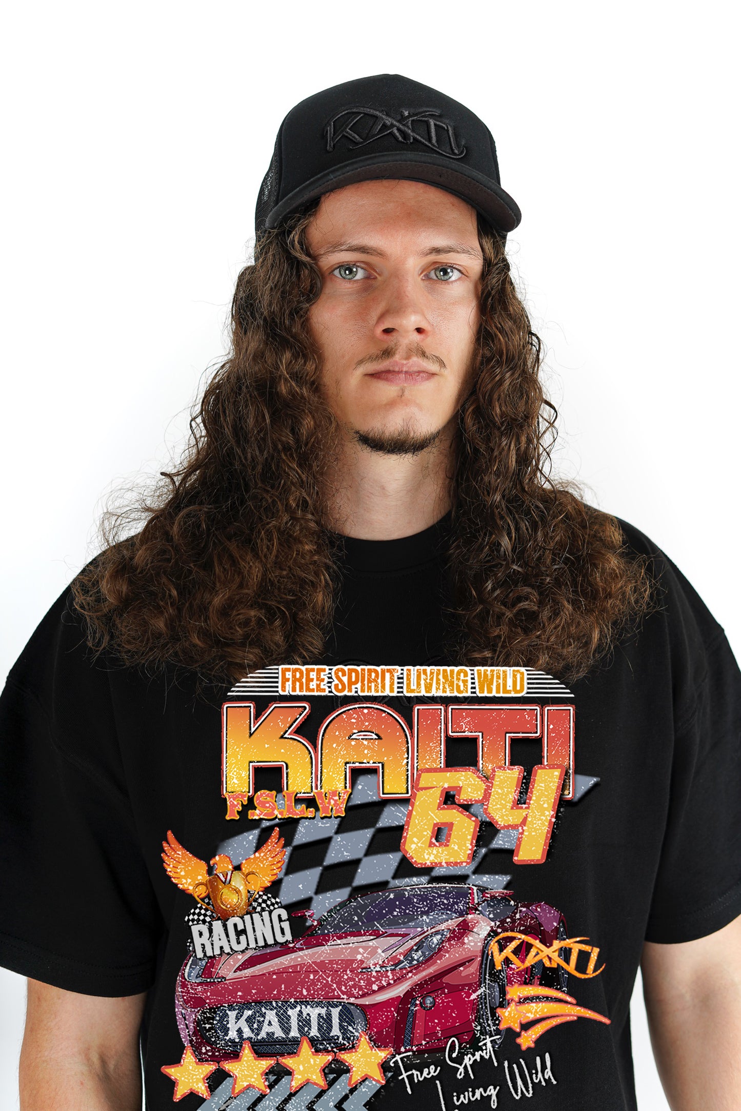 OVERSIZED GRAHPIC RACER T-SHIRT