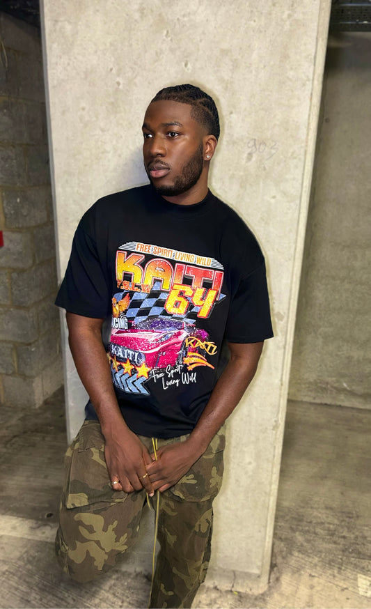 OVERSIZED GRAHPIC RACER T-SHIRT